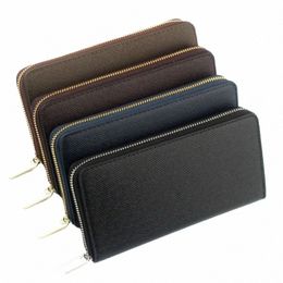 persalized Customised Letter Genuine Saffiano Leather Zipper Lg Wallet Multi Card Wallet Men's Wallet Women's Handbag 88yy#