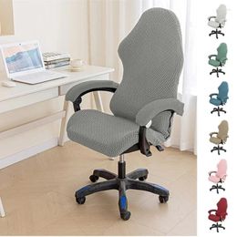 Chair Covers Elastic Jacquard Office Computer Cover Spandex Dustproof Gaming Chairs Slipcovers Seat Case For Armchair Protector