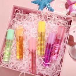 Lip Gloss 6 Colours Roll-on Fruit Essence Oil Hydrating Mirror Primer Lipstick Moisturising Transpar W6P3 R M5W2