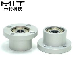factory outlet 1pcs Bearings with Housings, Double-Shielded Flange Bearing Seat Assembly with Buckle Ring, Dia /5/6/8 in stock