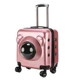 New Pet Trolley Case Space Capsule Cat Bag Multifunctional Aviation Box Dog Out Portable Bubble