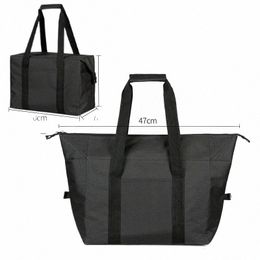 folding Cooler Bag Large Capacity Ice Pack Outdoor Portable Aluminum Foil Fresh-Kee Picnic Bag Multifunctial Shop bag v6af#