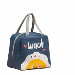 new Portable Women's Thermal Lunch Bag School Children Cute Bento Bags Oxford Cloth Food Handbags Large Capacity Organiser x4rC#