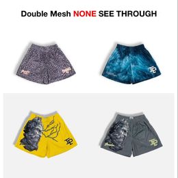 Inaka Double Mesh Shorts Men Women Classic GYM Power Animal Print With Liner 240327