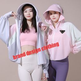 Designer Women Sunscreen Clothing Jacket Waterproof Quick Drying Hood Soft Shell High Quality Hoodie