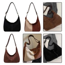 Shoulder Bags Women Retro Armpit Tote Bag Vintage Underarm Large Capacity Crossbody Satchel Faux Suede Fall Shopper