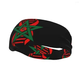 Berets Moroccan Flag Its In My DNA Morocco Headband Men Women Non Slip Moisture Wicking Workout Sweatband For Tennis