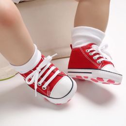 Infant Toddler Anti-slip Baby Shoes Baby Canvas Classic Sneakers Newborn Star Sports Shoes Baby Boys Girls First Walkers Shoes