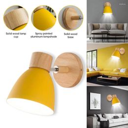 Wall Lamp Nordic Modern Sconce With Switch For Bedroom Living Room Home Lighting Rotatable Steering Head E27