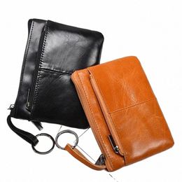 leather Coin Purse Women Mini Change Purse Kids Coin Pocket Wallets Key Chain Holder Zipper Pouch Card Holder Wallet Solid Color 10aV#