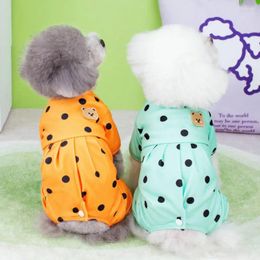 Dog Apparel Decorative Washable Polka Dot Pet Puppy Four-legged Clothes Supplies