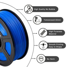 3D Filament PLA For 3D Printer PLA PLUS /PETG/SILK/ABS/PLA meta 1.75mm 100% Filament Lines Up Neatly 3D Printing Material