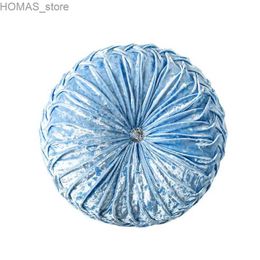 Cushion/Decorative Pillow Sofa Decoration 3D Pumpkin Car Wheels Round Velvet Mats Sofa Bed and Chair Floors Y240401