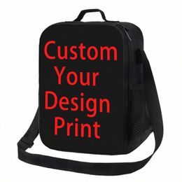 custom Your Design Resuable Lunch Box Multifuncti Customised Logo Printed Thermal Cooler Food Insulated Lunch Bag Office Work L26k#