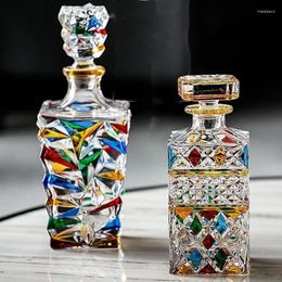 Wine Glasses Hand Painted European Style Luxury S For Vodka Home Crystal Glass El Restaurant Decanter Set