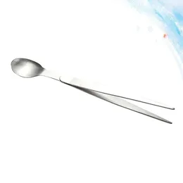 Disposable Flatware Stainless Steel Flavor Test Spoon Taste Small Spoons Dessert Long Kitchen Mini Tasting Wooden Utensils Eating