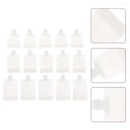 Storage Bottles 15pcs Empty Squeeze Pouches Lotion Bags Shampoo Shower Travel For Home