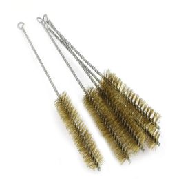 10pcs 20cm Brass Wire Straws Brushes Bottles Tube Cleaning Brush Set 10mm Pipe Glass Cleaner Brushes Auto Parts Tools