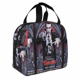 horror Of Dracula 3 Insulated Lunch Bag Cooler Bag Lunch Ctainer Horror of Dracula Tote Lunch Box Food Storage Bags Travel H36a#