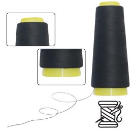 100% Polyester Sewing Thread Spools 3000M 40/2 Polyester Threads For Sewing Sewing Machine And Hand Quilting Repair Works Black