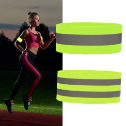 8-1PCS Running Reflective Arm Band Night Luminous Wristband Ankle Leg Strap Cycling Jogging Safety Light Tape Led Bracelet Strap