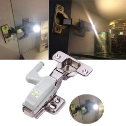 1Pcs/10Pcs Under Cabinet Light LED Inner Hinge Lamp Universal Wardrobe Cupboard Door Sensor Light Room Kitchen Closet Night Lamp