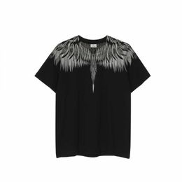 fashion brand mb short sleeve marcelo classic jersey burlon phantom wing t-shirt Colour feather lightning blade couple half t-shirtJXL5