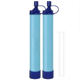 Survival 1Pc Personal Water Filter for Hiking Camping Travel and Emergency Preparedness Portable Outdoor Survival Water Filter Straw