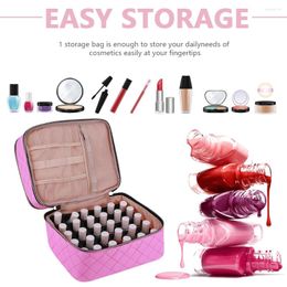 Nail Art Kits Double-Layer Polish Storage Bag Holds 30 Bottles And Lamp Carrying Case Kit Supplies Organizer