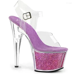 Dance Shoes 15cm High Heel Sandals Plump Crystal Sexy Pole Dancing Banquet Platform