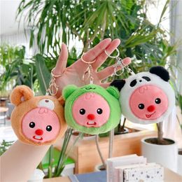 2024 Hot Sale Wholesale Cute Loopy Plush Toy Cartoon Beaver Pendant Soft Stuffed Doll Keychain Car Key Ring Backpack Bag Decor Kid Gift