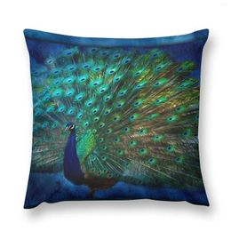 Pillow Being Yourself - Peacock Art Throw Christmas Ornaments 2024 Cases Decorative Cover