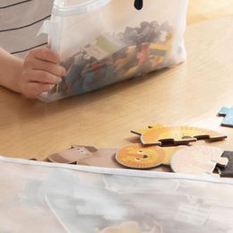 Mesh Zipper Document File Toys Folders Pouch Storage Bag Waterproof Zip School Office Supplies Pencil Case Cosmetic Makeup Bags