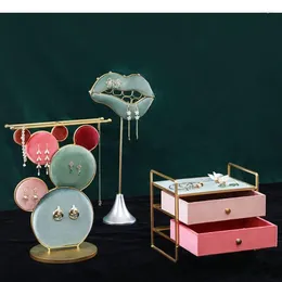 Decorative Plates Necklace Earrings Jewellery Display Rack Ring Stands Dressing Table Storage Cabinet Hanging Board Cosmetic Containers