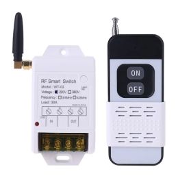 Control 315MHZ 433MHZ +220V 380V 30A Relay Wireless Remote Control Switch Receiver with Led Light 2000M Transmitter