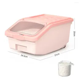 Storage Bottles Rice Box Large Capacity 15KG Made Of Safe PP Material Keep Food Dry And Fresh Prevent Bacteria Moisture