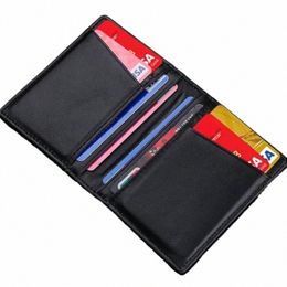 men Minimalist Slim Card Holder Genuine Leather Card Wallet Slim Line Thin Mini Small Rfid Passport Id Card Holder Male 778h#