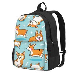 Storage Bags Backpack Dog And Bone Casual Printed School Book Shoulder Travel Laptop Bag For Womens Mens