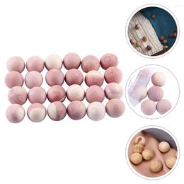 Storage Boxes 24 Pcs Cedar Wood Ball Wardrobe Mothproof Bagged Natural Fragrant Moistureproof Yarn