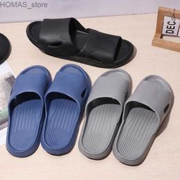 home shoes Mens and Womens Four Seasons Slippers Eva Material Shit Feeling Home Slippers Non-Slip Bathroom Sandals Lovers Shoes Y240401