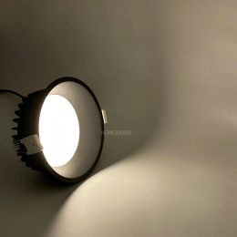 Recessed Anti Glare LED Downlights Black/White LED Ceiling Spot Lights AC85~265V Background Lamps Indoor Lighting
