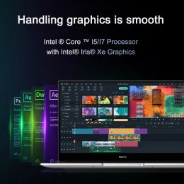 2022 HUAWEI MateBook D15 Netbook 15.6 Inch i5-1240P/i7-1260P 16GB 512GB Laptop Iris Xe Graphics Wifi 6 SSD LPDDR4X