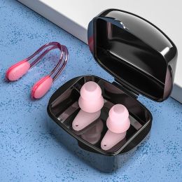 Swimming Earplugs/Nose Clip Set Water Sports Pool Diving Accessories Summer Silicone Waterproof Anti-noise Surf Swim Ear Plug