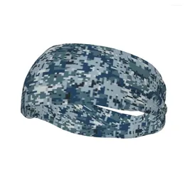 Berets Custom Navy Marine Camo Athletic Sweatband Women Men Non Slip Absorbent War Army Military Camouflage Headbands Running