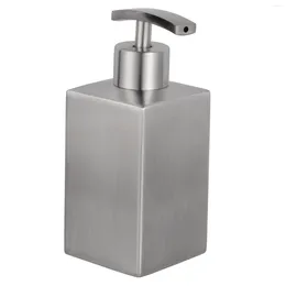 Liquid Soap Dispenser Squeeze Lotion Bottle Shampoo Hand Body 304 Stainless Steel Countertop Bath