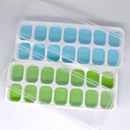 Baking Moulds 14 Square Silicone Ice Lattices Home Use Lattice Mold With Lid Ice-cream Making