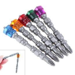 5Pcs PH2 Magnetic Ring Phillips Screwdriver Bit Single/Double Head 1/4Inch Hex Shank Cross-head Drywall Electric Screwdriver Set