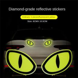 Safety Warning Tape Eyes Styling Car Reflective Sticker Car Decorate Sticker Rear Bumper Safety Reminder Car Sticker Accessories