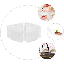 Take Out Containers Transparent Sandwich Case Triangular Cake Box Pasties Clear Lid Packaging Boxes