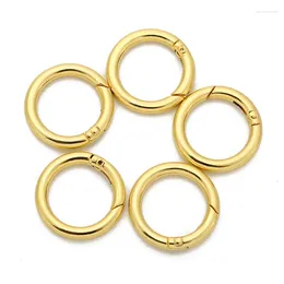 Keychains 10pcs/lot 25mm 28mm High Quaility Key Chains With Spring Buckle (Never Fade) Split Ring Rings For Bag Car DIY Jewellery Making